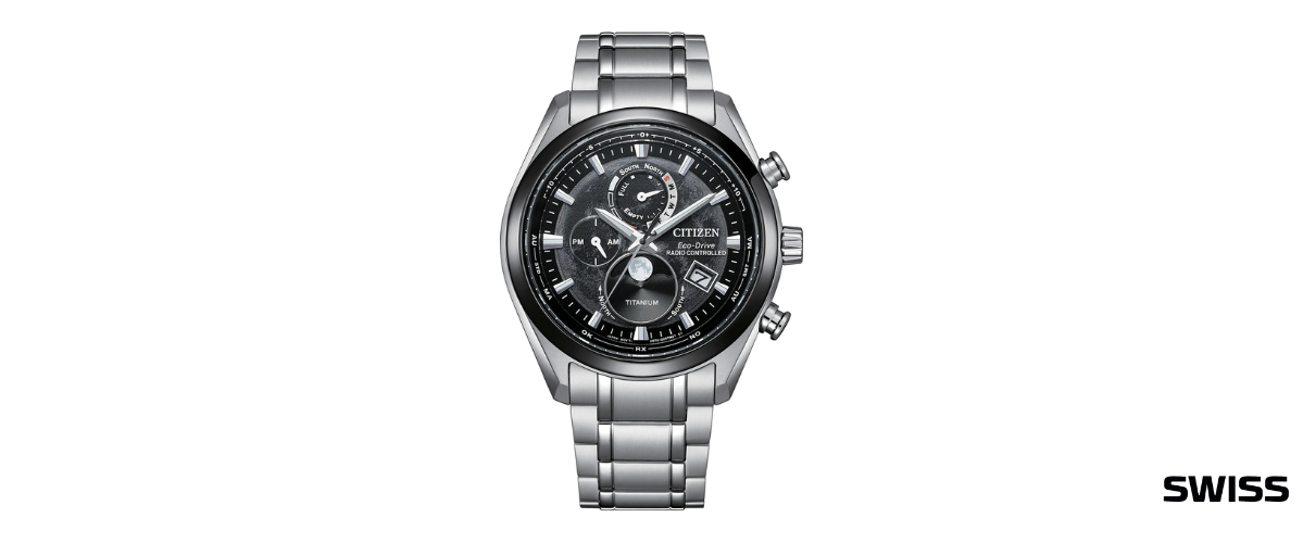 Citizen Tsukiyomi Radio Controlled Moonphase BY1018-80E