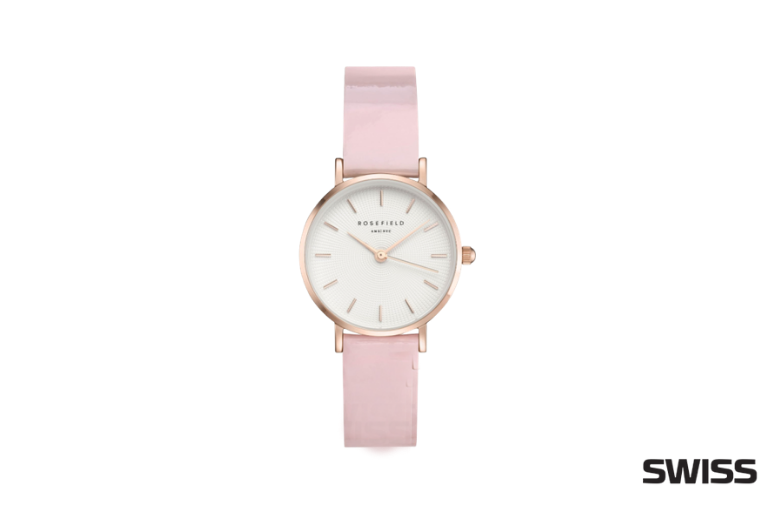 zegarek rosefeild z rozowym paskiem